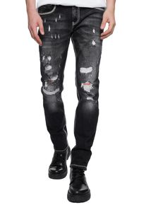 Rusty Neal Herren Straight-Jeans "MINO", schwarz, casual, Gr. 36, unifarben, 98% Baumwolle, 2% Elasthan, Jeans, in klassischem Look