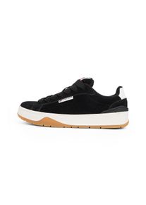 Tommy Jeans Damen Plateausneaker "TJW SKATE SNEAKER", Gr. 38, schwarz-weiß, Leder, Lederimitat, sportlich, Schuhe, Freizeitschuh, Halbschuh,