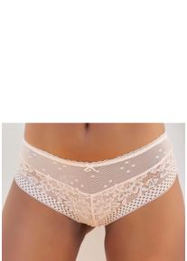 Vivance Damen Stringpanty, Gr. 32, beige, Microfaser, Obermaterial: 90% Polyamid, 10% Elasthan, Unterhosen, Dessous im hübschen Spitzen-Mix