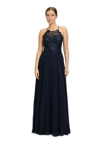 Vera Mont Damen Abendkleid "Vera Mont Abendkleid rückenfrei", blau, Gr. 32, Tüll, Chiffon, Obermaterial: 100% Polyester. Besatz: 100% Polyamid.