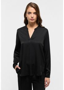Eterna Damen Longbluse "LOOSE FIT", schwarz, klassisch, Gr. 48, 100% Viskose, Blusen