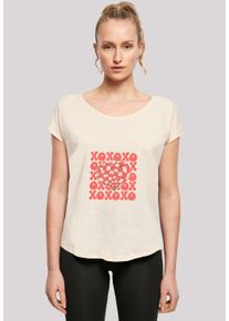 F4NT4STIC Damen T-Shirt "XOXO Herz Love", weiß, casual, Gr. XS, Obermaterial: 100% Baumwolle, Shirts, Premium Qualität