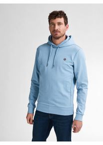 Herren Kapuzensweatshirt, blau, casual, Gr. S, PETROL INDUSTRIES, unifarben, Sweatware, Obermaterial: 95% Baumwolle, 5% Elasthan, Sweatshirts, mit