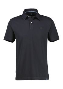 Lerros Herren Poloshirt "Lerros Basic Poloshirt mit Brusttasche, unifarben", schwarz, Gr. L, 100% Baumwolle, Shirts