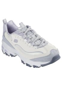 Skechers Damen Sneaker "D'LITES", Gr. 35, beige, Lederimitat, Textil, modisch, Schuhe, Plateausneaker, Chunky Sneaker, Freizeitschuh mit Dämpfung