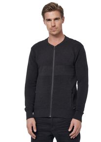 Rusty Neal Herren Strickjacke, grau, casual, Gr. XL, unifarben, 70% Polyacryl, 30% Baumwolle, Strickjacken, im trendigen Ripp-Design