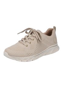 Rieker Damen Sneaker, Gr. 38, weiß, Textil, sportlich, Schuhe, mit leichter Laufsohle, Freizeitschuh, Halbschuh, Schnürschuh