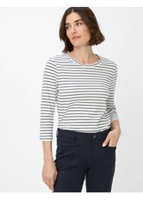 Brax Damen Kurzarmshirt "Style CIRA", blau, Gr. 40, 100% Baumwolle, Shirts
