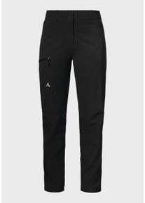 Schöffel SCHÖFFEL Damen Outdoorhose "Mountain Pants Style Blaueis WMS", schwarz, sportlich, Gr. 40, Oberstoff: 88% Nylon 12% Elasthan, Hosen