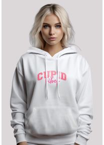 F4NT4STIC Damen Kapuzenpullover "Cupid Vibes Valentinstag Amor", weiß, casual, Gr. XXXL, Obermaterial: 65% Baumwolle, 35% Polyester, Pullover,