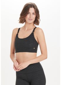 ENDURANCE ATHLECIA ATHLECIA Damen Sport-BH "Luvelia", Gr. M, schwarz, 75% Nylon, 25% Elasthan, unifarben, BHs, mit feuchtigkeitsregulierenden Eigenschaften