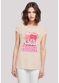 F4NT4STIC Damen T-Shirt "Love and Coffe Valentinstag", weiß, casual, Gr. XXL, Obermaterial: 100% Baumwolle, Shirts, Premium Qualität