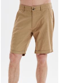CRUZ Herren Shorts "Reagan", beige, sportlich, Gr. XXL, unifarben, 55% Leinen, 45% Baumwolle, Hosen, in atmungsaktiver Qualität