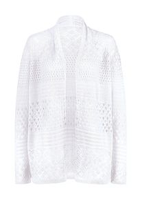 Classic Basics Damen Strickjacke, weiß, Gr. 38, unifarben, 100% Polyacryl, Strickjacken