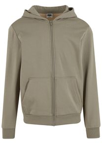 Urban Classics Herren Sweatjacke "Urban Classics Herren Cozy Zip Hoody", grün, Gr. XL, unifarben, 95% Baumwolle, 5% Elasthan, Sweatjacken