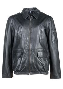 JCC Herren Bikerjacke "48033", schwarz, Gr. 56, Obermaterial: 100% Lammleder / Futter: 100% Baumwolle / Ärmelfutter: 100% Polyester, Jacken