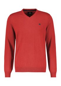 Lerros Herren Strickpullover "Lerros V-Neck Pullover mit Kaschmiranteil", grau, Gr. S, 95% Baumwolle, 5% Kaschmir, Pullover