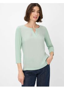 Brax Damen Kurzarmshirt "Style CLARISSA", grün, Gr. 42, 95% Viskose, 5% Elasthan, Shirts