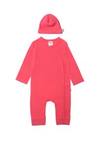 Liliput Baby Jumpsuit "himbeere", Gr. 50, pink, 100% Baumwolle, casual, Overalls, aus Jumpsuit und Mütze
