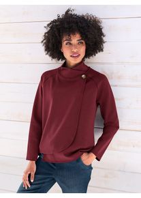 Heine Damen Sweatshirt, rot, Gr. 40, unifarben, 50% Modal, 44% Polyester, 6% Elasthan, Sweatshirts