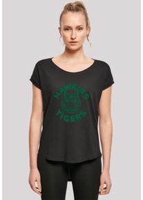 F4NT4STIC Damen T-Shirt "Stranger Things Hawkins Tigers Netflix TV Series", schwarz, casual, Gr. XS, Obermaterial: 100% Baumwolle, Shirts, Premium