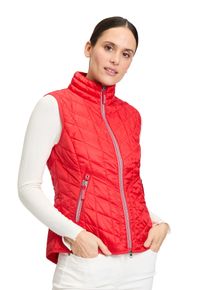 Betty Barclay Damen Strickweste "Betty Barclay Steppweste mit Stehkragen", rot, casual, Gr. 36, Obermaterial: 100% Polyamid. Füllung: 100%
