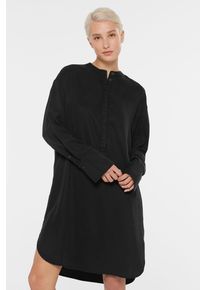 Damen Sommerkleid, schwarz, casual, Gr. XS, SENSES.THE LABEL, unifarben, Material: 100% Lyocell, Kleider, mit abgerundetem Saum