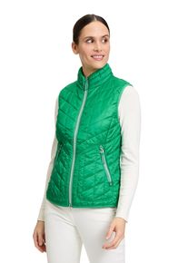 Betty Barclay Damen Strickweste "Betty Barclay Steppweste mit Stehkragen", grün, casual, Gr. 40, Obermaterial: 100% Polyamid. Füllung: 100%