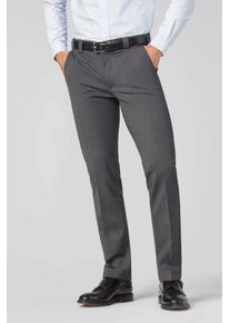 MEYER Herren Anzughose "Roma", grau, Gr. 25, unifarben, 54% Polyester;43% Wolle;3% Elasthan, Hosen, mit Französische Seitentaschen