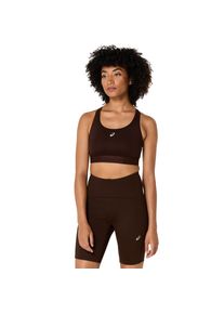asics Damen Sport-BH "ROAD COMPRESSION BRA", Gr. XS, braun, Obermaterial: 85% Polyester, 15% Elasthan, sportlich, BHs