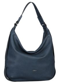 Gabor Damen Hobo "Malu", blau, Polyurethan, Polyurethan (PU), clean, gepflegt, unifarben, Taschen, aus weichem genarbtem Lederimitat mit raffinierten