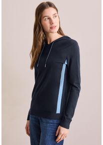 Cecil Damen Strickpullover, blau, casual, Gr. L, unifarben, Stoff, 50% Viskose, 28% Polyester, 22% Nylon, Pullover, in Unifarbe