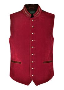 JCC Herren Lederweste "3102075Ecom", rot, Gr. 48, Obermaterial: 100% Polyester; Innenfutter: 100% Polyester, Westen
