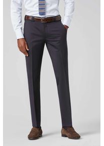 MEYER Herren Anzughose "Roma", blau, Gr. 29,5, unifarben, 54% Polyester;43% Wolle;3% Elasthan, Hosen, mit Französische Seitentaschen