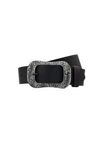 Damen Ledergürtel, schwarz, casual, Gr. 80, RETTUNGSRING BY SHOWROOM 019, Büffelleder, Gürtel