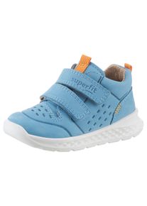 Superfit Kinder Klettschuh "BREEZE WMS: mittel", Gr. 30, bunt, Nubukleder, casual, Schuhe, Sneaker mit halbhohem Schaft, Größenschablone zum Download