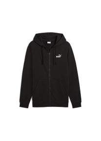 Puma Herren Sweatjacke "Essentials No. 1 Logo Kapuzenjacke Herren", schwarz, Gr. S, Obermaterial: 32% Polyester, 68% Baumwolle; Kapuzenfutter: 100%