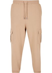 Urban Classics Herren Jogginghose "Urban Classics Herren 90‘s Cargo Sweatpants", beige, Gr. L, unifarben, 65% Baumwolle, 35% Polyester, Hosen