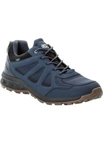 Jack Wolfskin Wanderschuh "WOODLAND 2 TEXAPORE LOW M", Gr. 46, blau, Synthetik, Textil, sportlich, Schuhe, wasserdicht