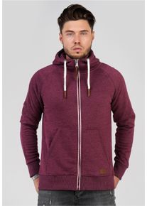behype Herren Kapuzensweatshirt "SWANTON", rot, casual, Gr. M, meliert, unifarben, 70% Baumwolle, 30% Polyester, Sweatshirts, mit praktischer Kapuze
