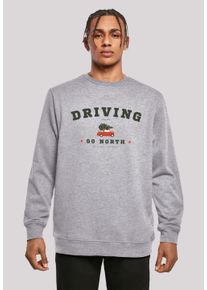 F4NT4STIC Herren Sweatshirt "Driving Home Weihnachten", grau, casual, Gr. L, Obermaterial: 50% Baumwolle, 50% Polyester, Sweatshirts, Weihnachten,