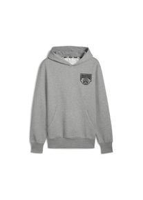 Puma Herren Hoodie "Posterize Basketballhoodie Herren", grau, Gr. XS, Obermaterial: 66% Baumwolle, 34% Polyester; Kapuzenfutter: 100% Baumwolle;