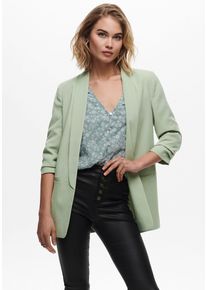 Only Damen Kurzblazer "ONLELLY 3/4 LIFE BLAZER TLR NOOS", beige, modisch, Gr. 40, unifarben, Web, Obermaterial: 95% Polyester, 5% Elasthan, Blazer,