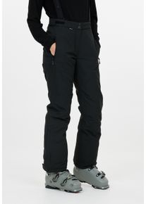 WHISTLER Damen Skihose "Drizzle", schwarz, sportlich, Gr. 42, unifarben, 100% Polyester, Hosen, mit wasserabweisender Membran