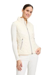 Betty Barclay Damen Strickweste "Betty Barclay Steppweste mit Stehkragen", weiß, casual, Gr. 40, Obermaterial: 100% Polyamid. Füllung: 100%