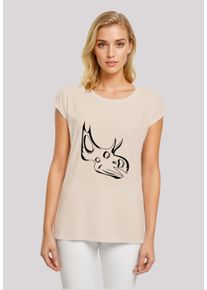 F4NT4STIC Damen T-Shirt "Dinosaurier Sinoceratops Skull", weiß, casual, Gr. XXL, Obermaterial: 100% Baumwolle, Shirts, Premium Qualität