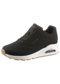 Skechers Damen Wedgesneaker "Uno - Stand on Air", Gr. 35, schwarz, Lederimitat, sportlich, Schuhe, Freizeitschuh, Halbschuh, Schnürschuh mit feiner