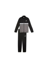 Puma Kinder Trainingsanzug "POLY COLORBLOCK SUIT B", schwarz, sportlich, Gr. 176, bedruckt, Trikot, Obermaterial: 100% Polyester, Sportanzüge