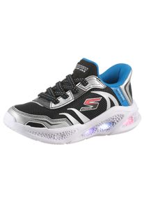 Skechers Kinder Slip-On Sneaker "Skechers METEOR-LIGHTS", Gr. 31, bunt, Lederimitat, Textil, kontrastfarbene Details, sportlich, Schuhe, Schlupfschuh