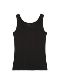 Marc O'Polo MARC O'POLO Damen Tanktop "Essentials", schwarz, casual, Gr. S, unifarben, Jersey, Obermaterial: 95% Baumwolle, 5% Elasthan, Tops, mit kleinem Logo